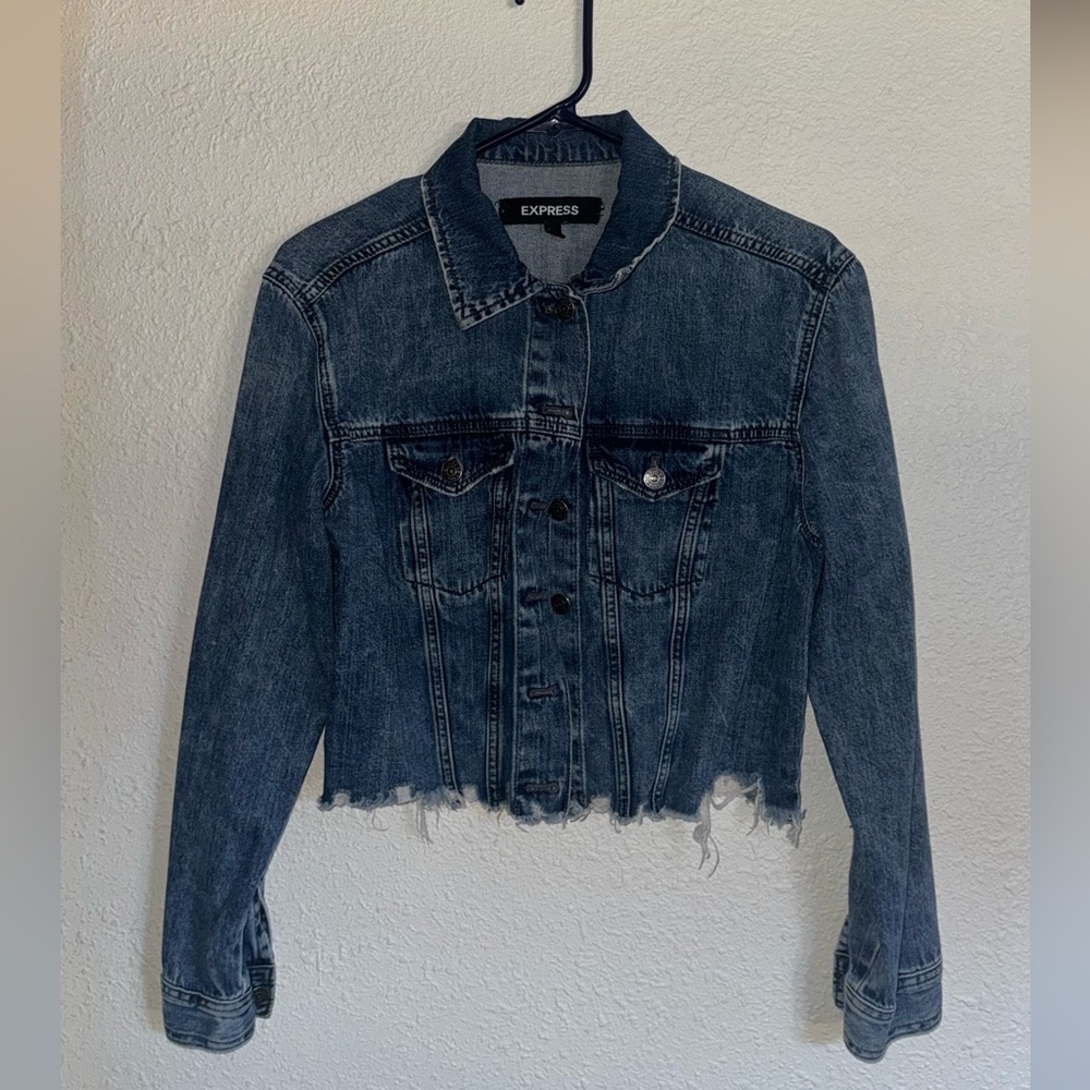 Express Dark Blue Denim Jacket